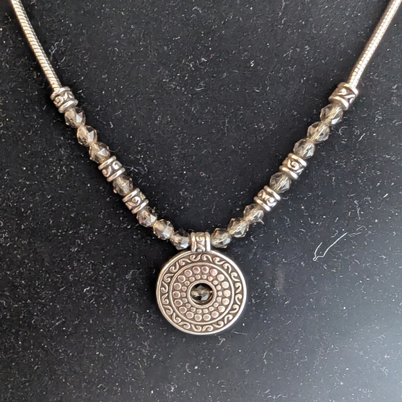 Brighton 'Spellbound' Silver Necklace with Intricate Pendant - Picture 3 of 4
